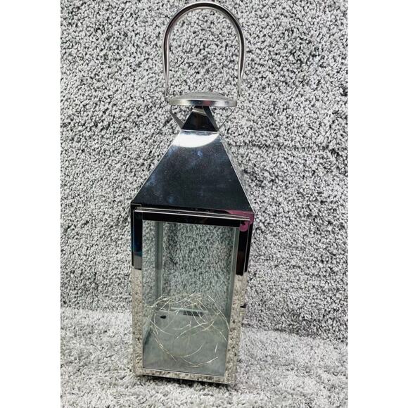 Amazon.com: TRIROCKS Silver Stainless Steel Lantern Set of 3  Outdoor Stainless Steel Candle Holder Lantern Farmhouse Home Decor